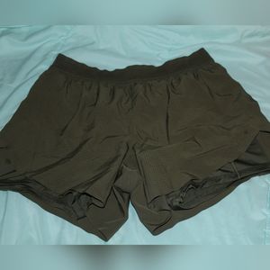 AVIA Woman's M (8-10)  Athletic Shorts Built in Bike Short olive green